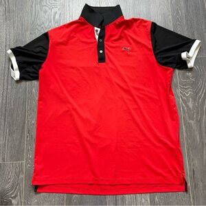 Puma Men’s Large Red Golf Polo Performance Athletic Shirt